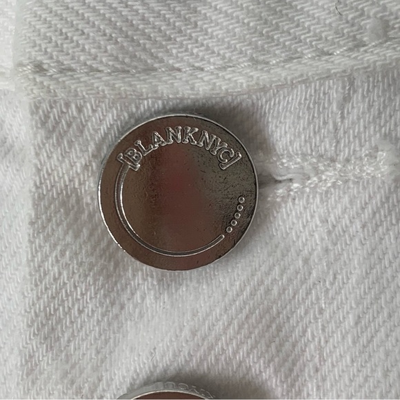 BLANKNYC The Barrow Vintage High-Rise White Denim Short Button Front 75XV8667SF - Picture 7 of 14